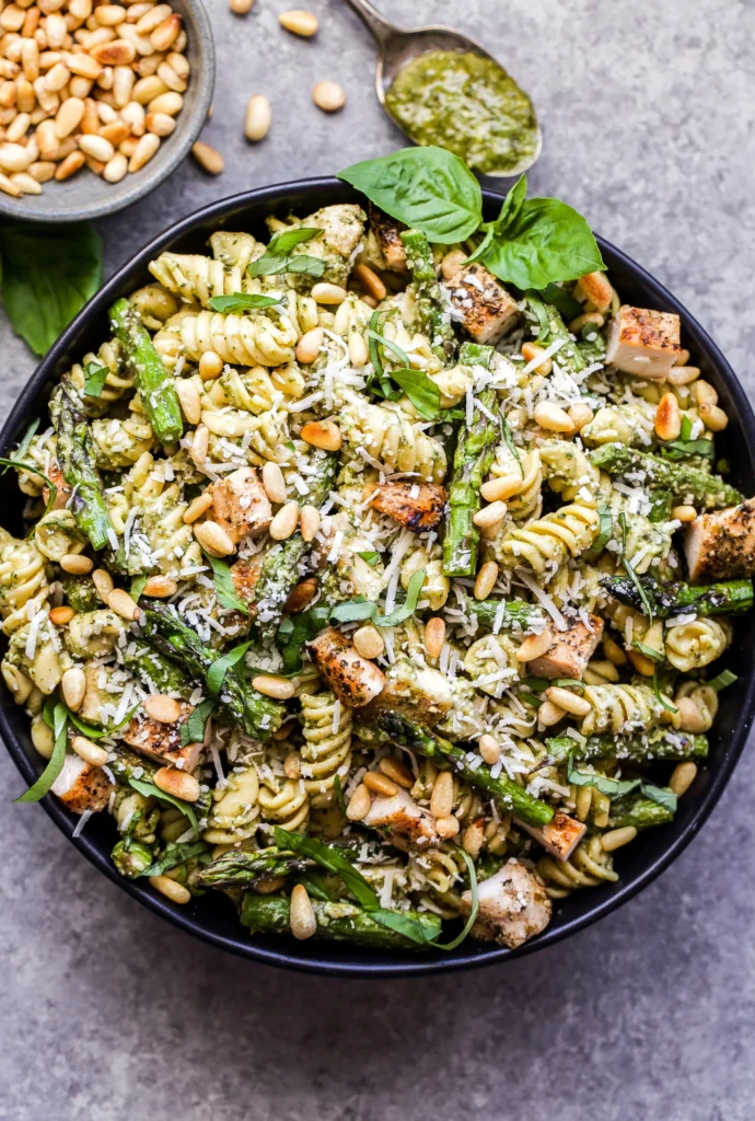 Pesto Pasta with Grilled Chicken